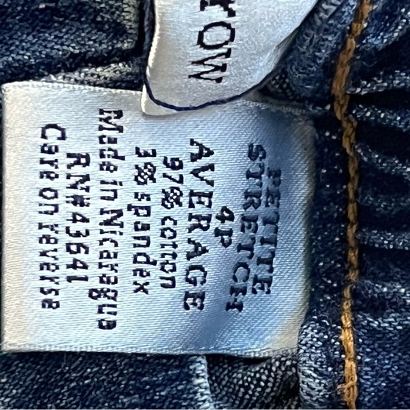 Croft & Barrow Blue Straight Leg Jeans Pull On Stretchy - Picture 4 of 5